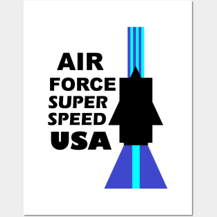 Air Force Super Speed USA Posters and Art